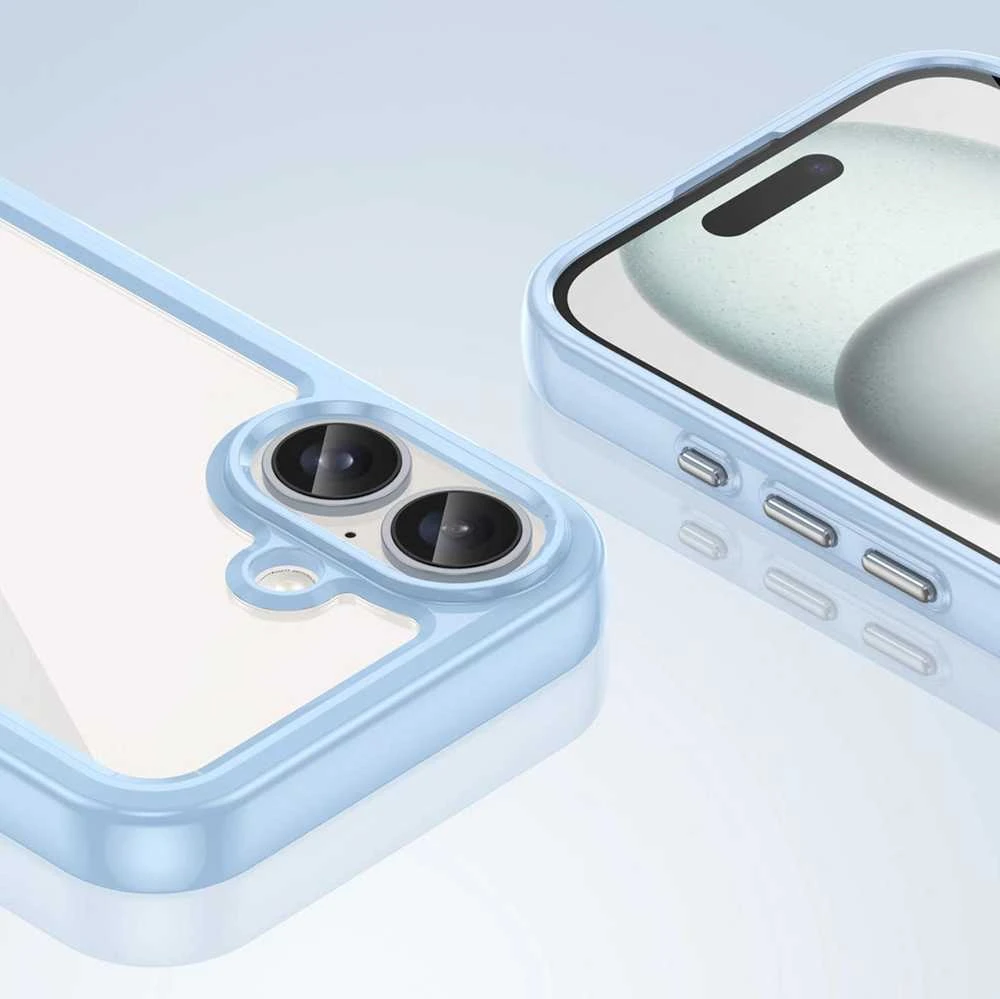 Hurtel Outer Space Gel Frame Apple iPhone 16 – dėklas telefonui mėlynos spalvos