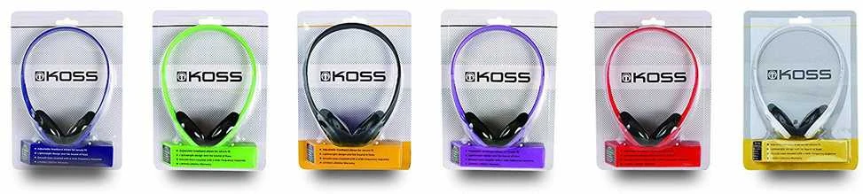 Koss | Ausinės | KPH7g | su laidu | Ant ausų uždedamos | Žalias