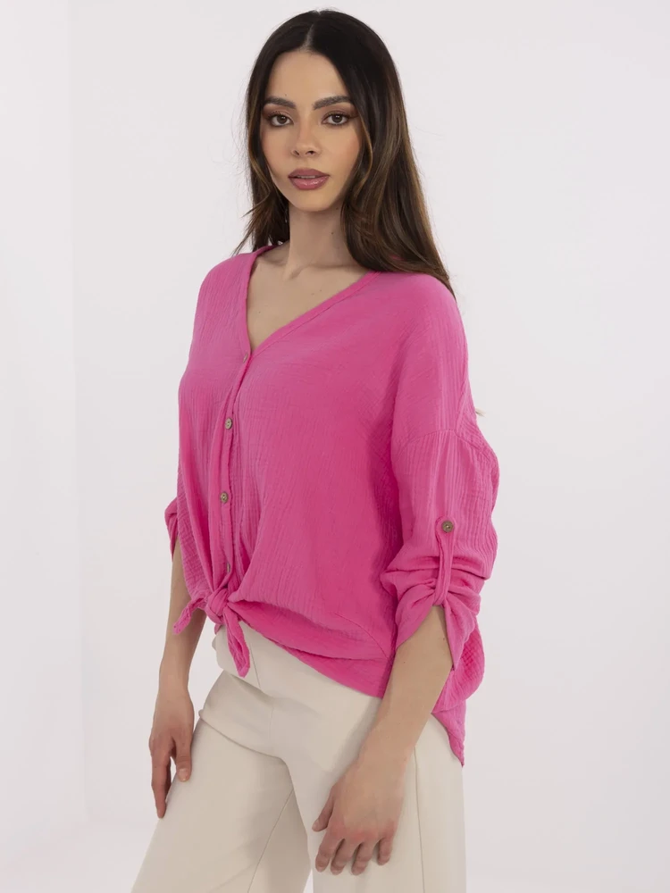 Koszula-DHJ-KS-25108.60P-fluo rožinė