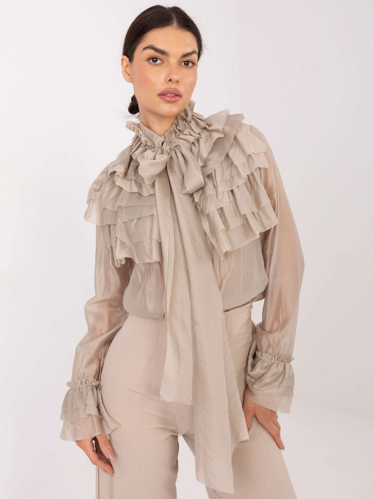 Koszula-IT-KS-28882.03-smėlio spalva