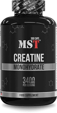 MST Kreatino Monohidratas 300 Kapsulių