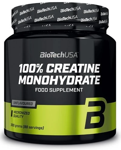 Biotech 100% kreatino monohidratas 300g.