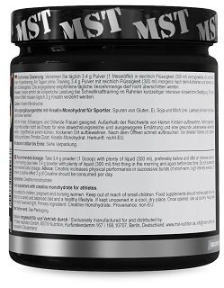 Kreatino monohidrato milteliai MST Micronised 300g