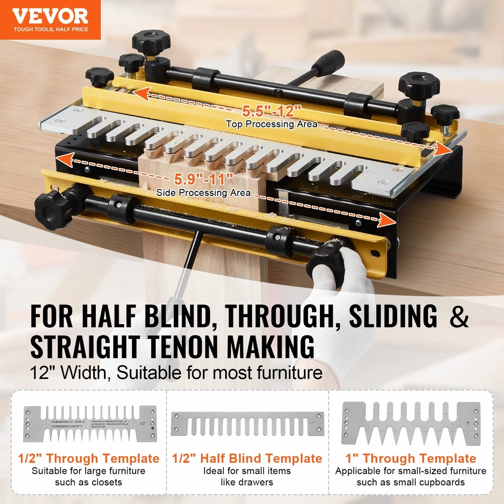 VEVOR Kregždės uodegos šablonas, 310 mm pločio