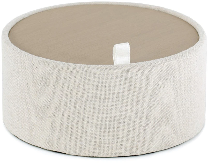 AmeliaHome Kreminės spalvos papuošalų dėžutė 13,8 × 6,2 cm