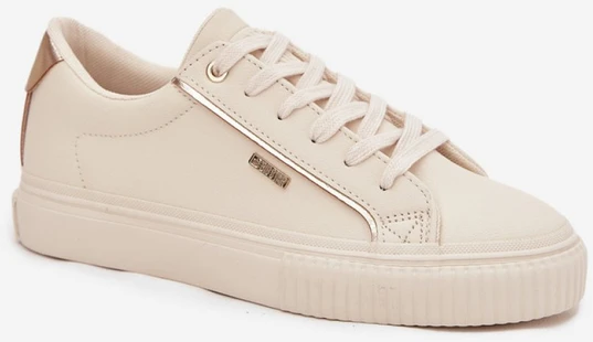 Kreminės spalvos platforminiai sportbačiai Step in style