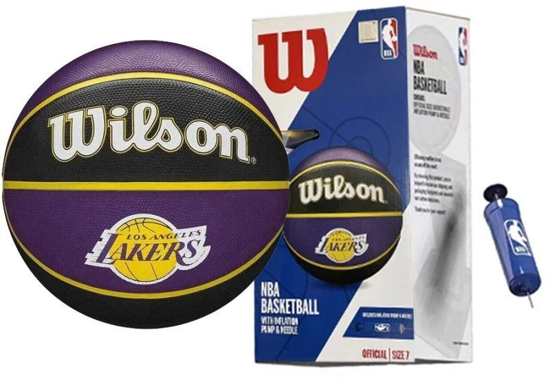 KREPŠINIO KAMUOLYS WILSON NBA LA LAKERS DĖŽUTĖ POMPA 228524
