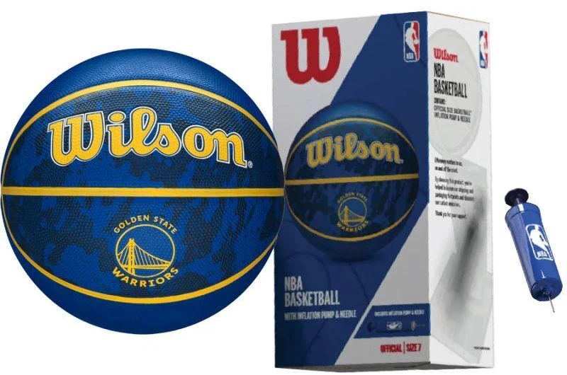 KREPŠINIO KAMUOLYS WILSON NBA GOLDEN STATE WARRIORS DĖŽUTĖ POMPA 9033968