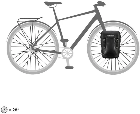 Krepšių komplektas Ortlieb Sport-Packer Juodas
