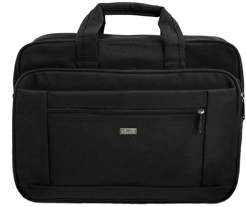 Krepšys na laptopa materiałowa Solier SM01 Venga rožinė