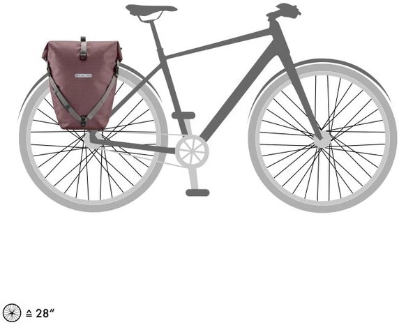 Krepšys Ortlieb Back-Roller Urban Line Ash Rose
