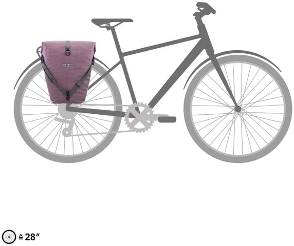 Krepšys Ortlieb Back-Roller Urban Line Ash Rose