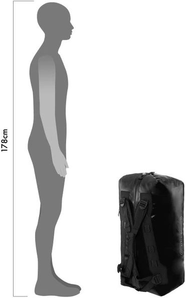 Krepšys Ortlieb Duffle Juodas