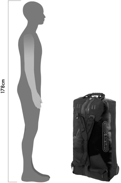 Krepšys Ortlieb Duffle RS Juodas