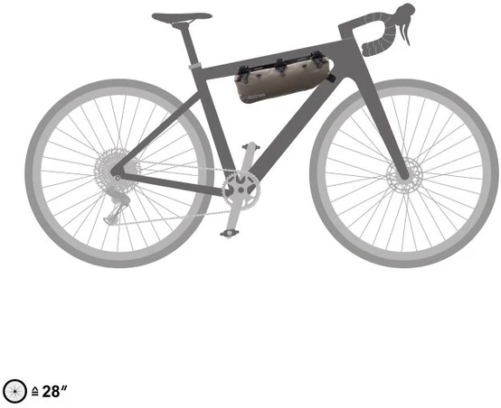 Krepšys Ortlieb Frame-Pack RC Toptube Dark Sand