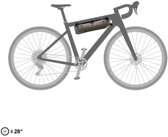 Kita Krepšys Ortlieb Frame-Pack RC Toptube Dark Sand