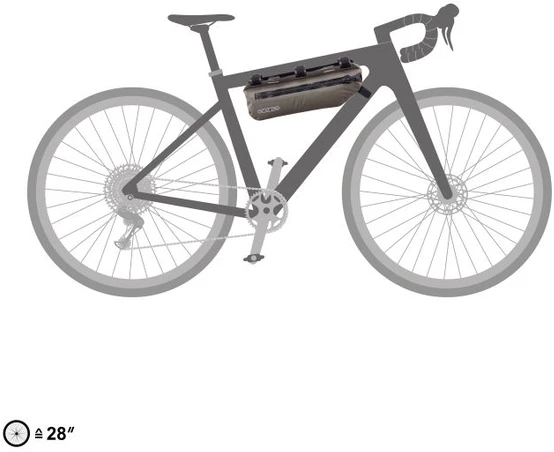 Krepšys Ortlieb Frame-Pack Toptube Dark Sand