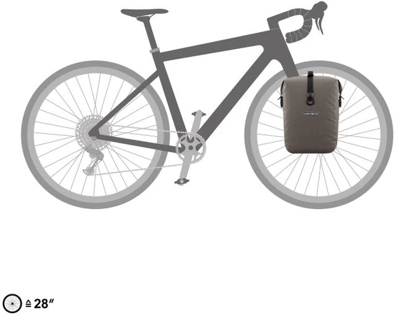 Krepšys Ortlieb Gravel-Pack Single Dark Sand