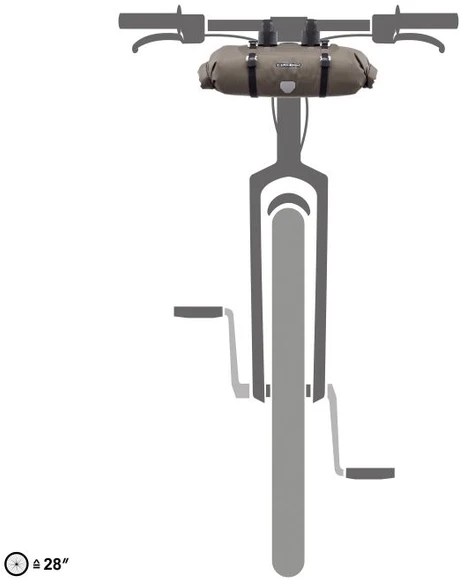 Krepšys Ortlieb Handlebar-Pack Dark Sand