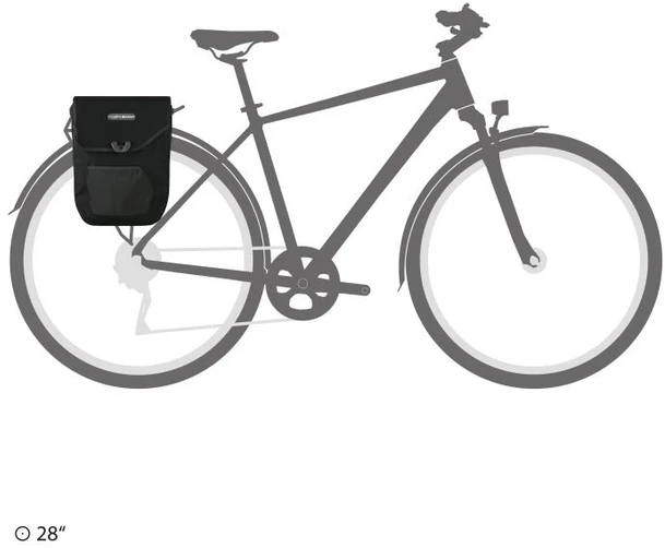 Krepšys Ortlieb Pedal-Mate Juodas