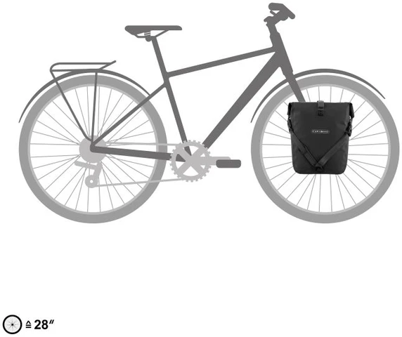 Krepšys Ortlieb Sport-Roller Plus Granite - Juodas