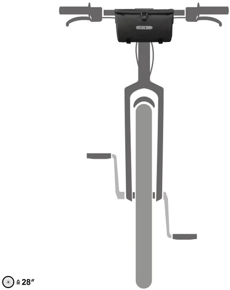 Krepšys Ortlieb Velo-Sling Juodas