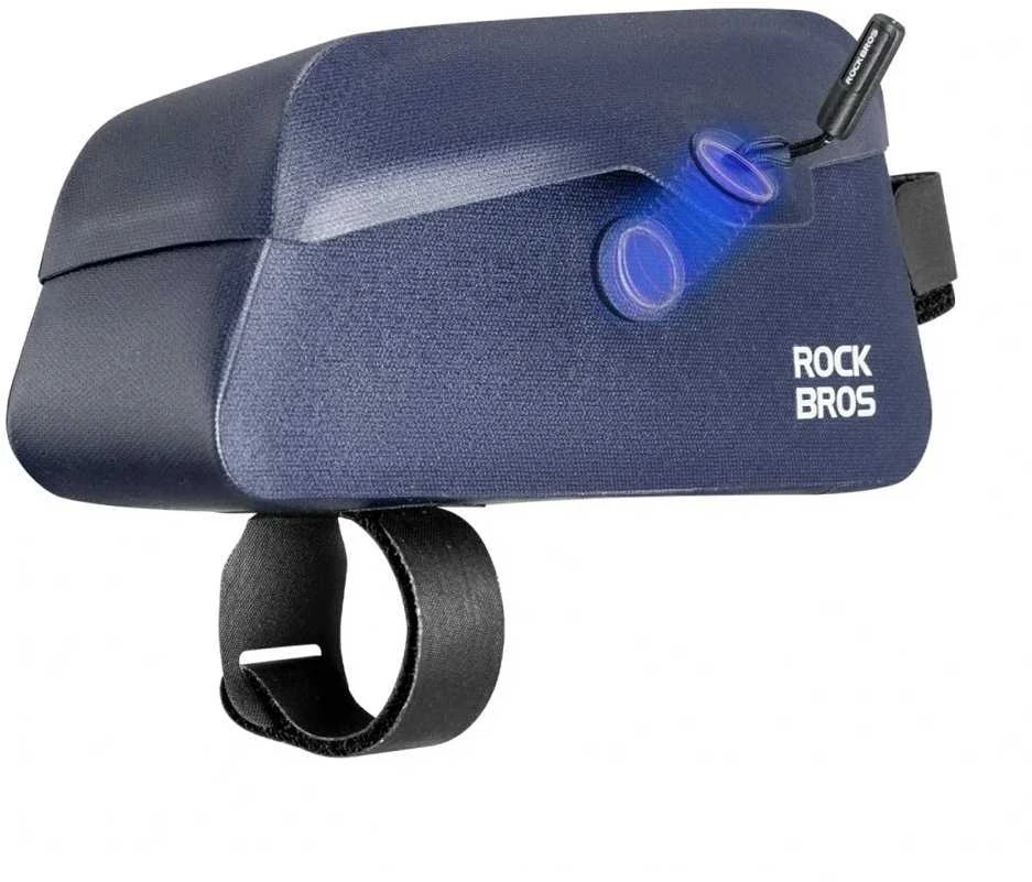 Rockbros 30120122006 Atsparus vandeniui Bicycle Frame Bag with Magnetic Closure 0.9L - Mėlyna