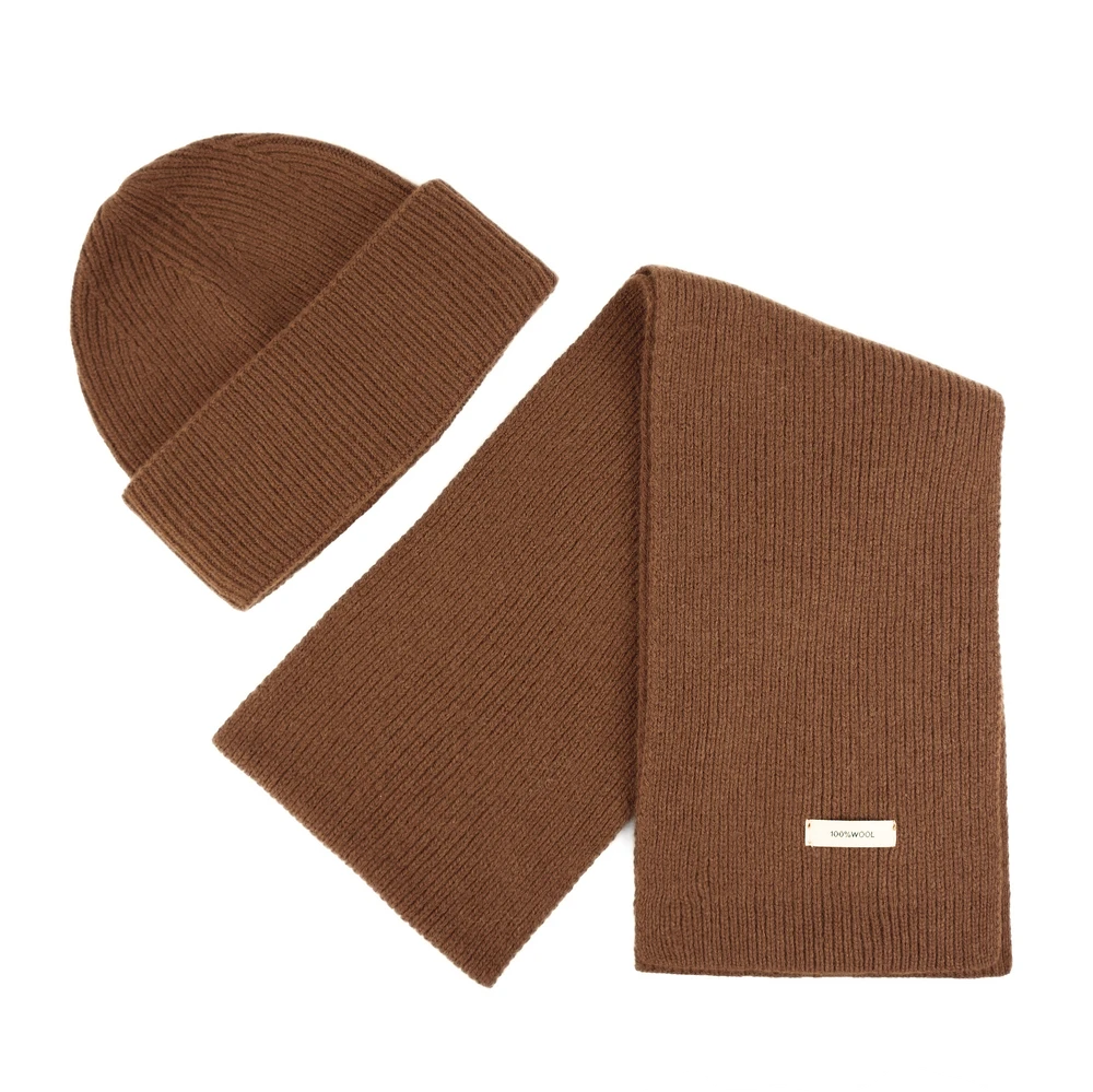 Solier FJORD 100% vilnonis unisex šalikas, ruda
