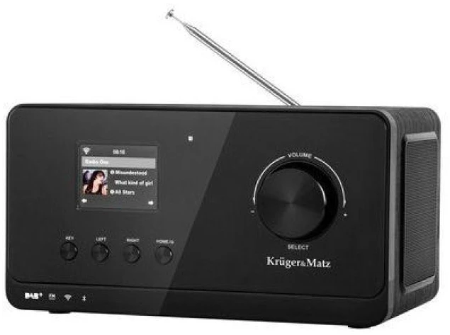 Kruger & Matz Krüger&Matz KM0816.1 Internet Radio Juodas + FM