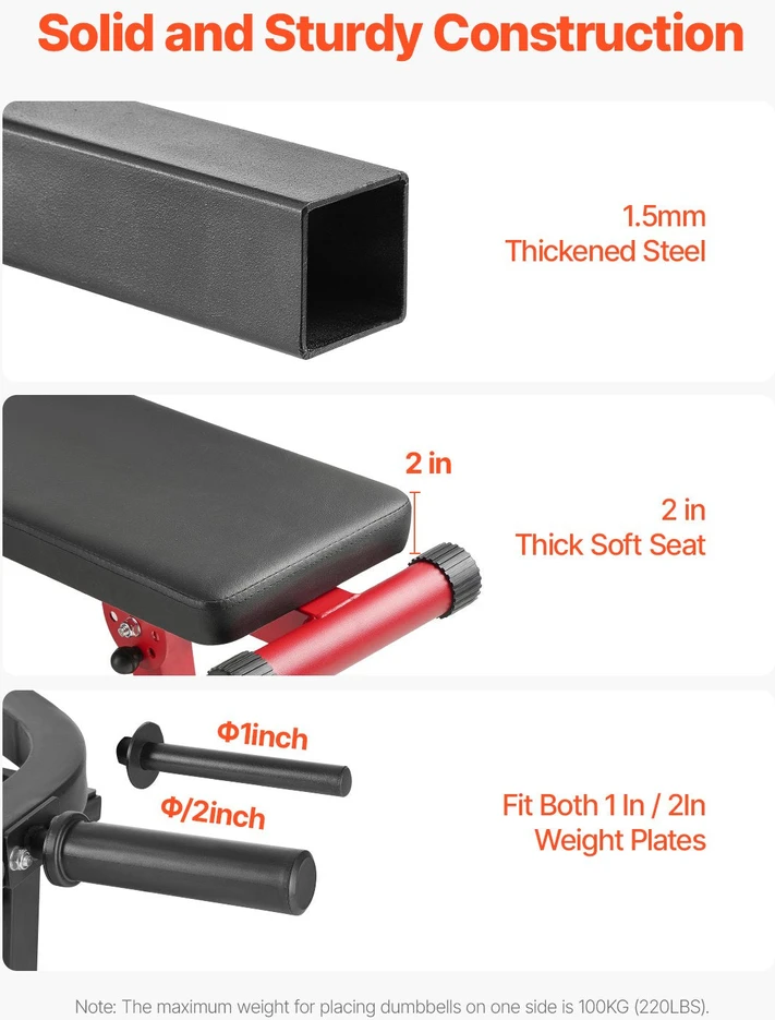 VEVOR Krūtinės spaudimo staklės 205 kg