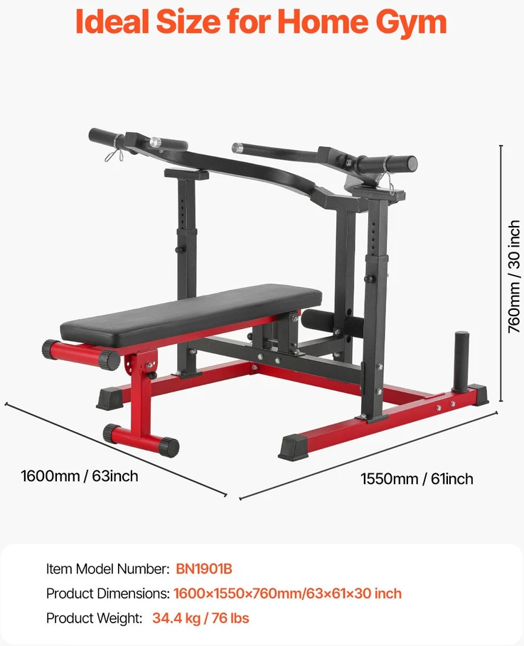VEVOR Krūtinės spaudimo staklės 205 kg