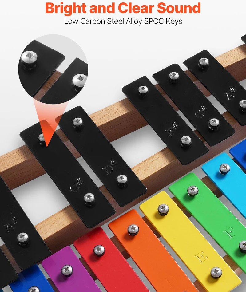 VEVOR Glockenspiel ksilofonas, 27 natų
