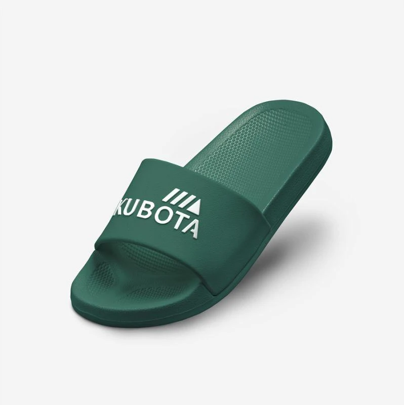Kubota paprastos žalios baseino šlepetės