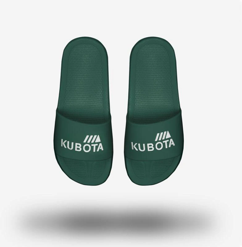 Kubota paprastos žalios baseino šlepetės