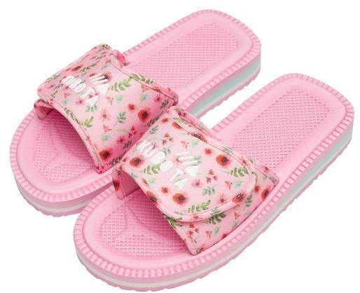 Kubota Velcro šlepetės, daugiaspalvės, gėlėtos, rožinės K25SS-100-001-28-1