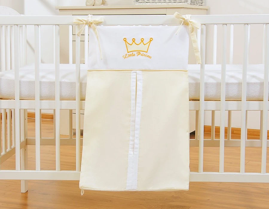 Kūdikio krepšys kreminės spalvos Little Prince/Princess