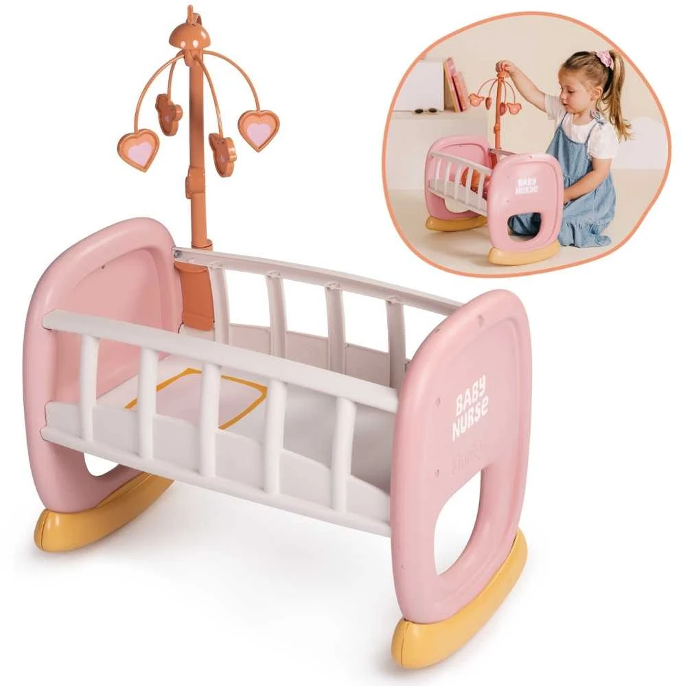 Smoby Baby Nurse lopšys su karusele