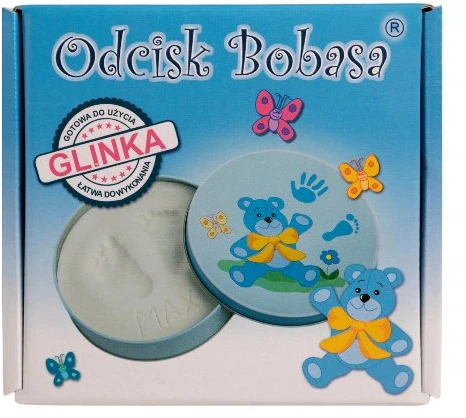 Odcisk Bobasa Kūdikio įspaudas ant rankenos, suvenyras + molio