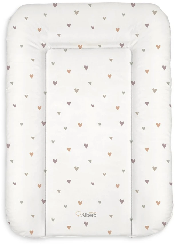 Kūdikio vystymo paklotas ALBERO MIO Mini Hearts 70 × 50 cm