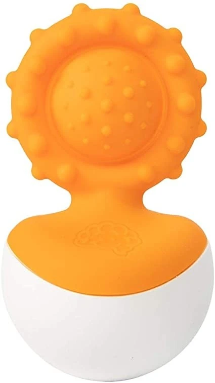 Fat Brain Toys Kūdikio žaislas „Dimpl Wobbl“ (oranžinis)