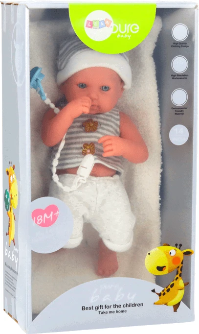 Lean Toys Lėlė vaikams nuo 18 mėn., 35x16x10 cm