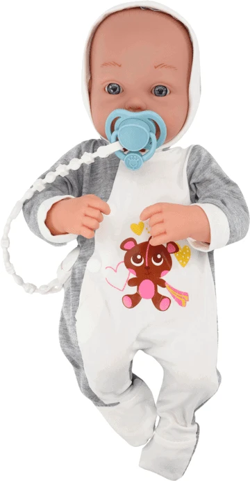Lean Toys Lėlytė su čiulptuku ir aksesuarais, 35 cm