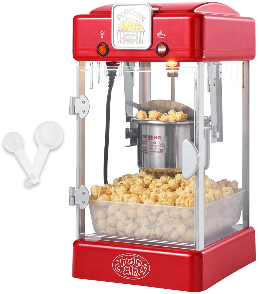 VEVOR Stalinis popcornų gaminimo aparatas 300W