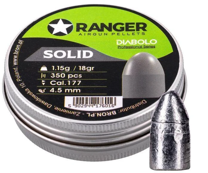 Kulkelės 4,5 mm RANGER Diabolo Professional Vientisi Pusapvalės 350 vnt. 1,15 g