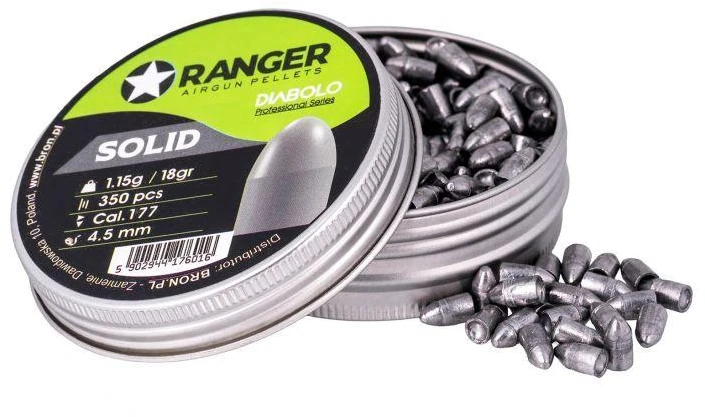Kulkelės 4,5 mm RANGER Diabolo Professional Vientisi Pusapvalės 350 vnt. 1,15 g
