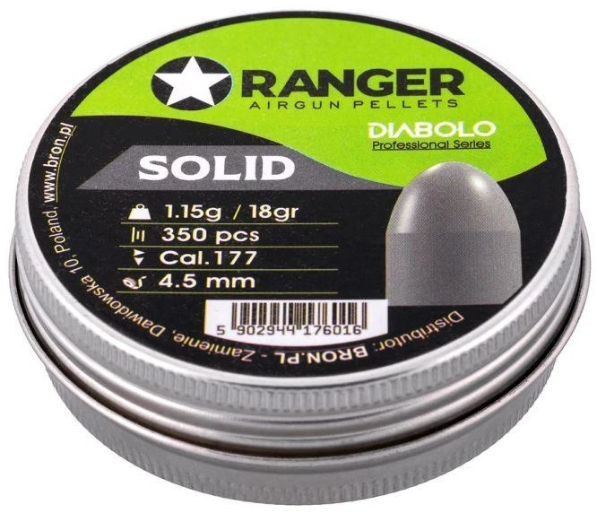 Kulkelės 4,5 mm RANGER Diabolo Professional Vientisi Pusapvalės 350 vnt. 1,15 g