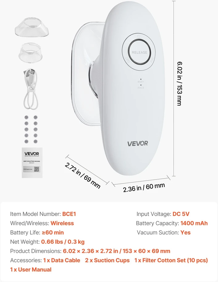 VEVOR Kūno formavimo aparatas 3in1