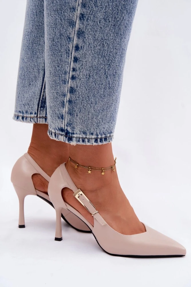 Kūno spalvos aukštakulniai bateliai Step in style