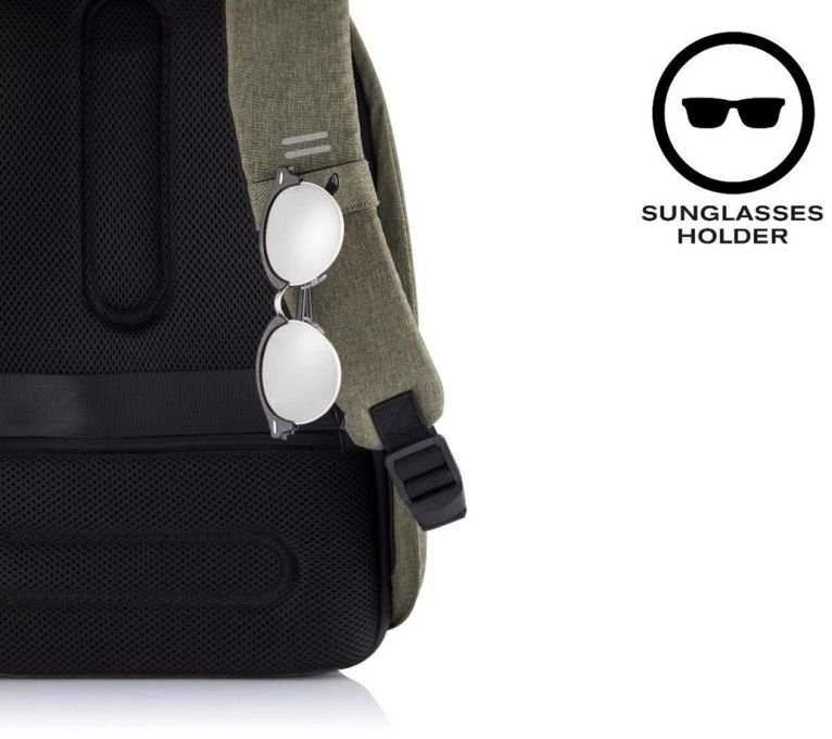 Kuprinė su apsauga nuo vagių XD Design Bobby Hero Regular, Žalios spalvos