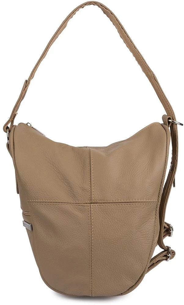 Moteriška odinė kuprinė 2in1 Beltimore taupe 019